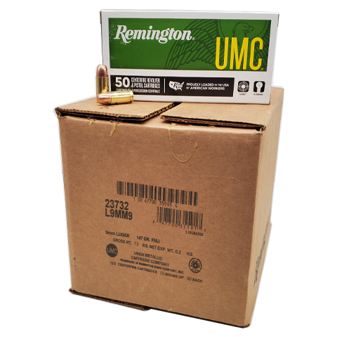 9mm - Remington 147 Grain Subsonic FMJ 500 Round Case | Velocity ...