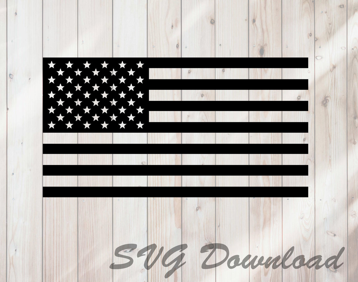 United States American Flag SVG Craft Cutting File Instant Download