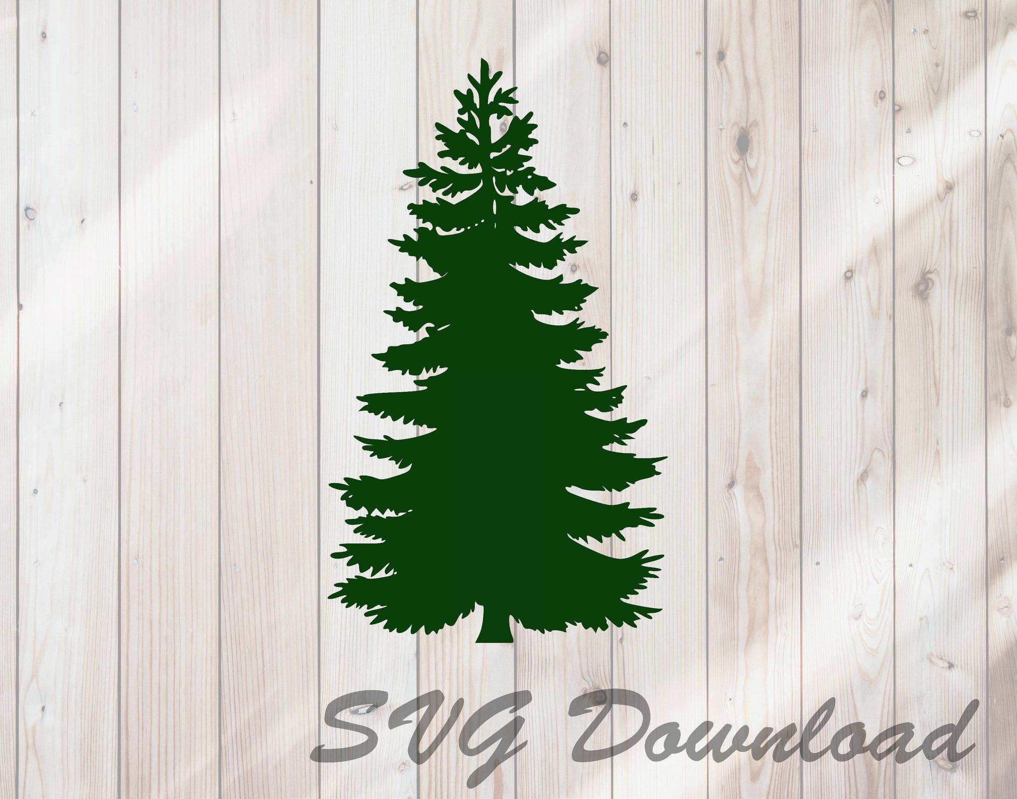 Download Free Pine Tree Christmas Tree Svg Craft Cutting File Instant Download SVG DXF Cut File