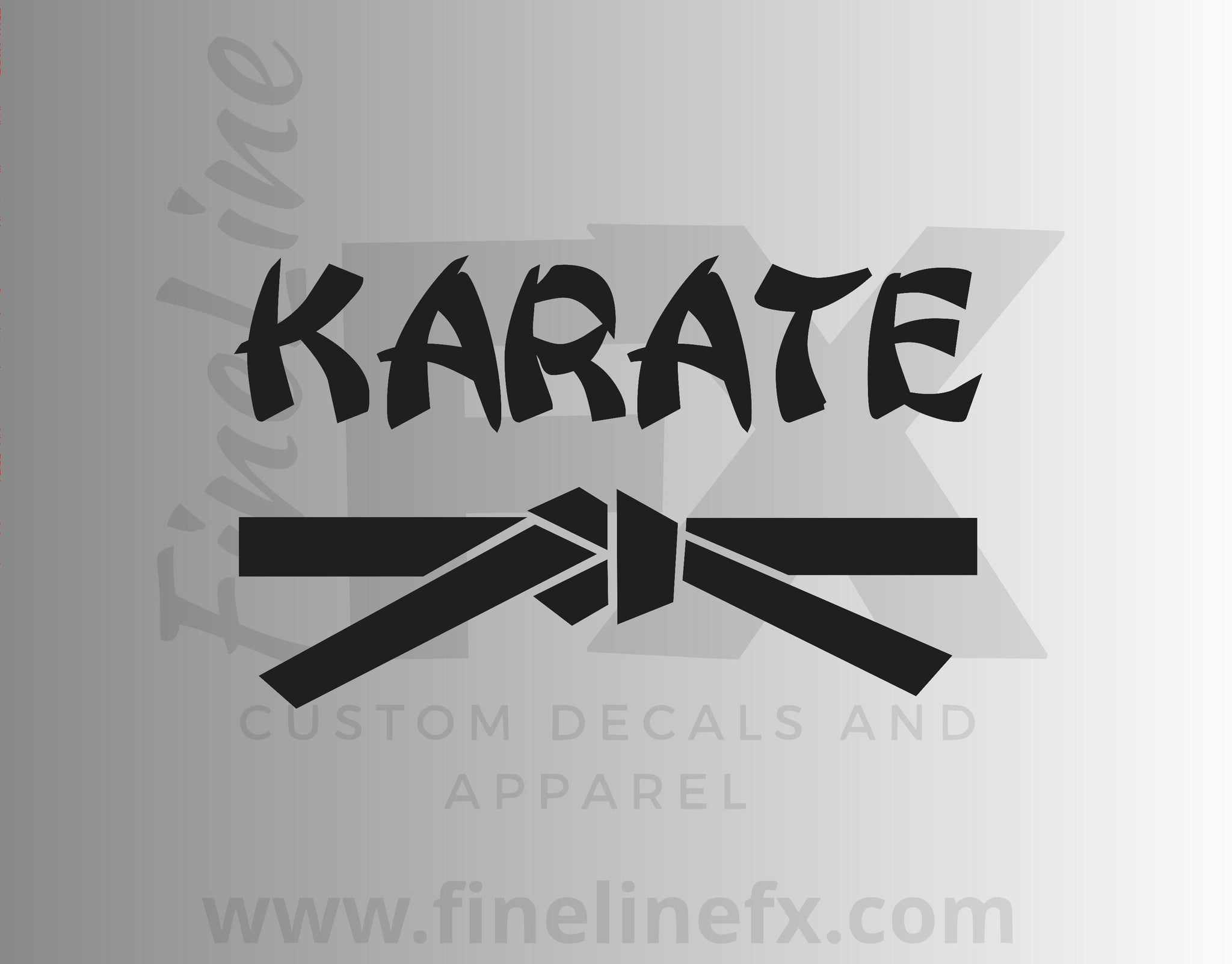 Download Karate Belt Martial Arts Vinyl Decal Sticker