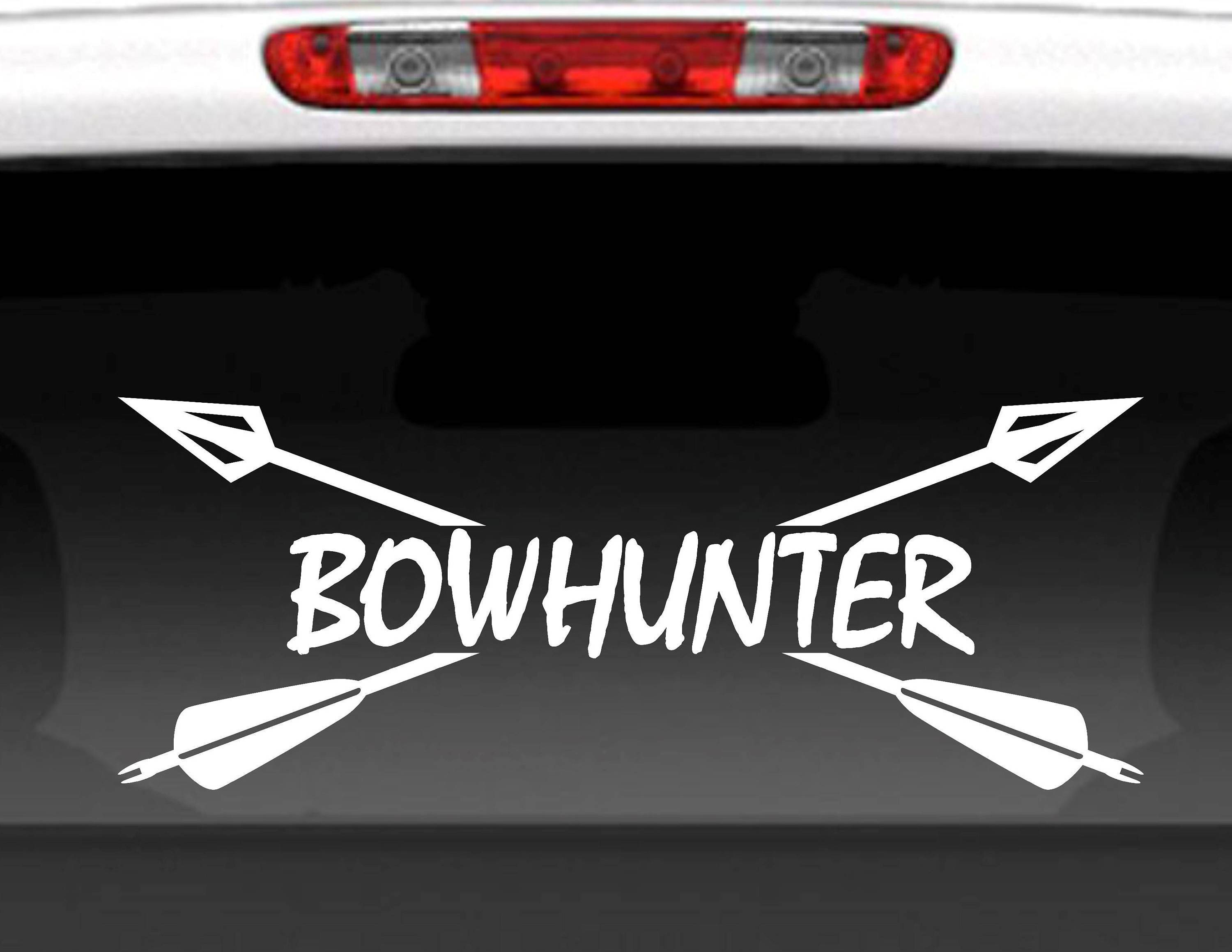 Bowhunter Crossed Arrows Vinyl Decal Sticker Finelinefx Vinyl Decals And Car Stickers 7412