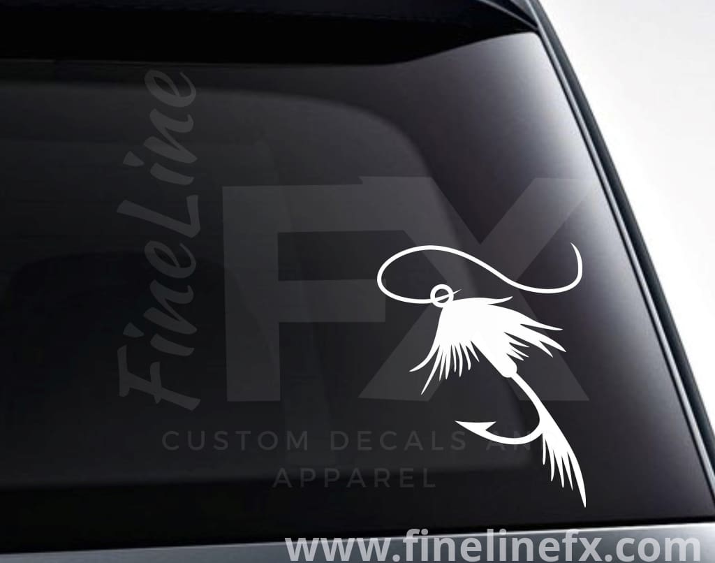 Fly Life Fly Fishing Vinyl Decal Car Sticker – FineLineFX Vinyl