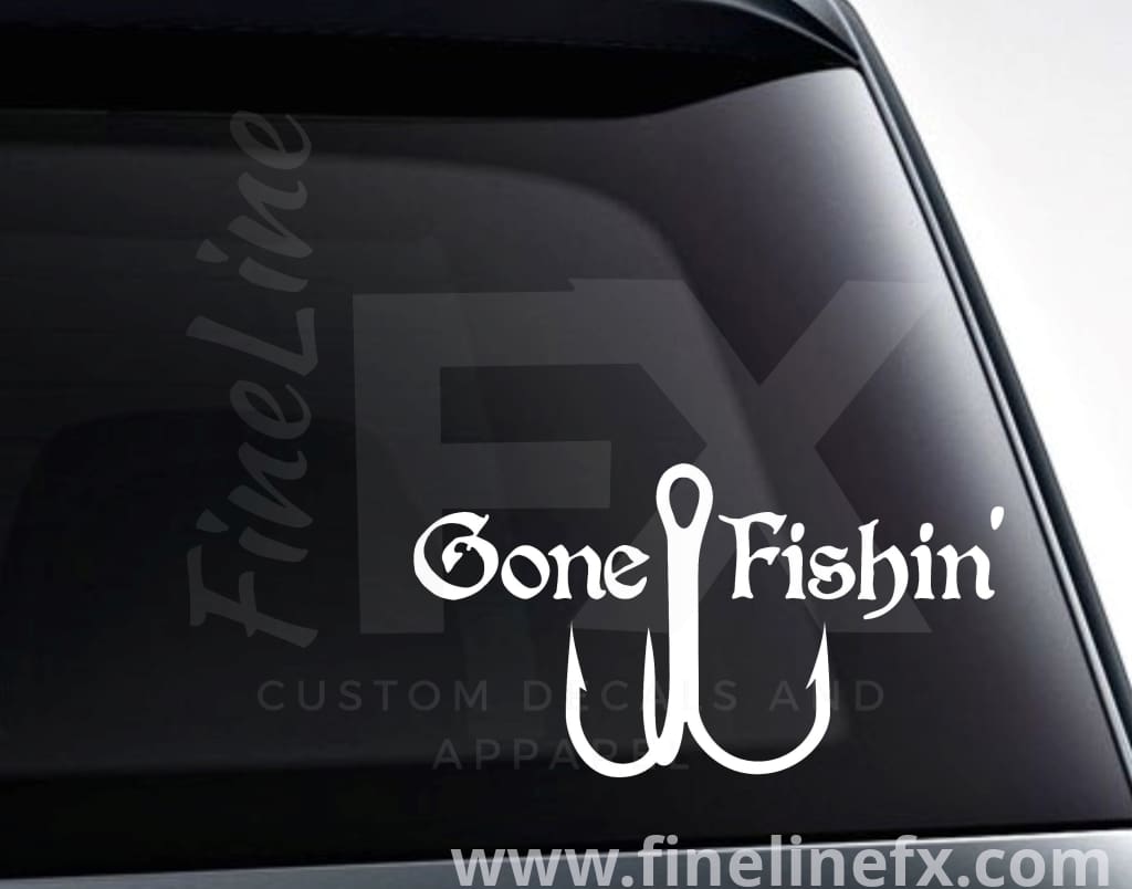 Fly Life Fly Fishing Vinyl Decal Car Sticker – FineLineFX Vinyl Decals &  Car Stickers