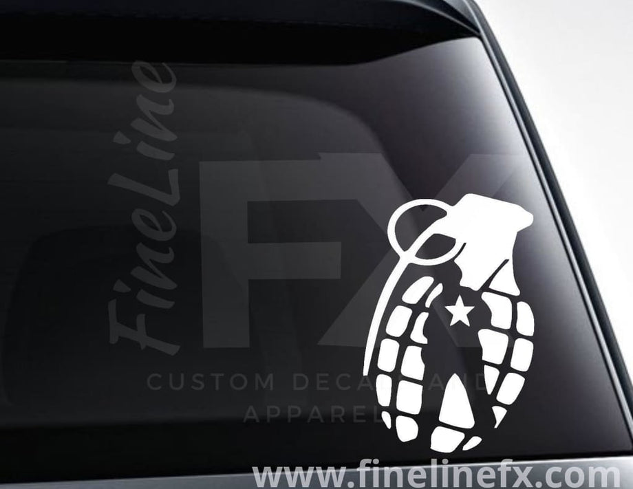 Fallen Soldier Battle Cross Vinyl Sticker - Battlefield Honor - Die Cut  Decal