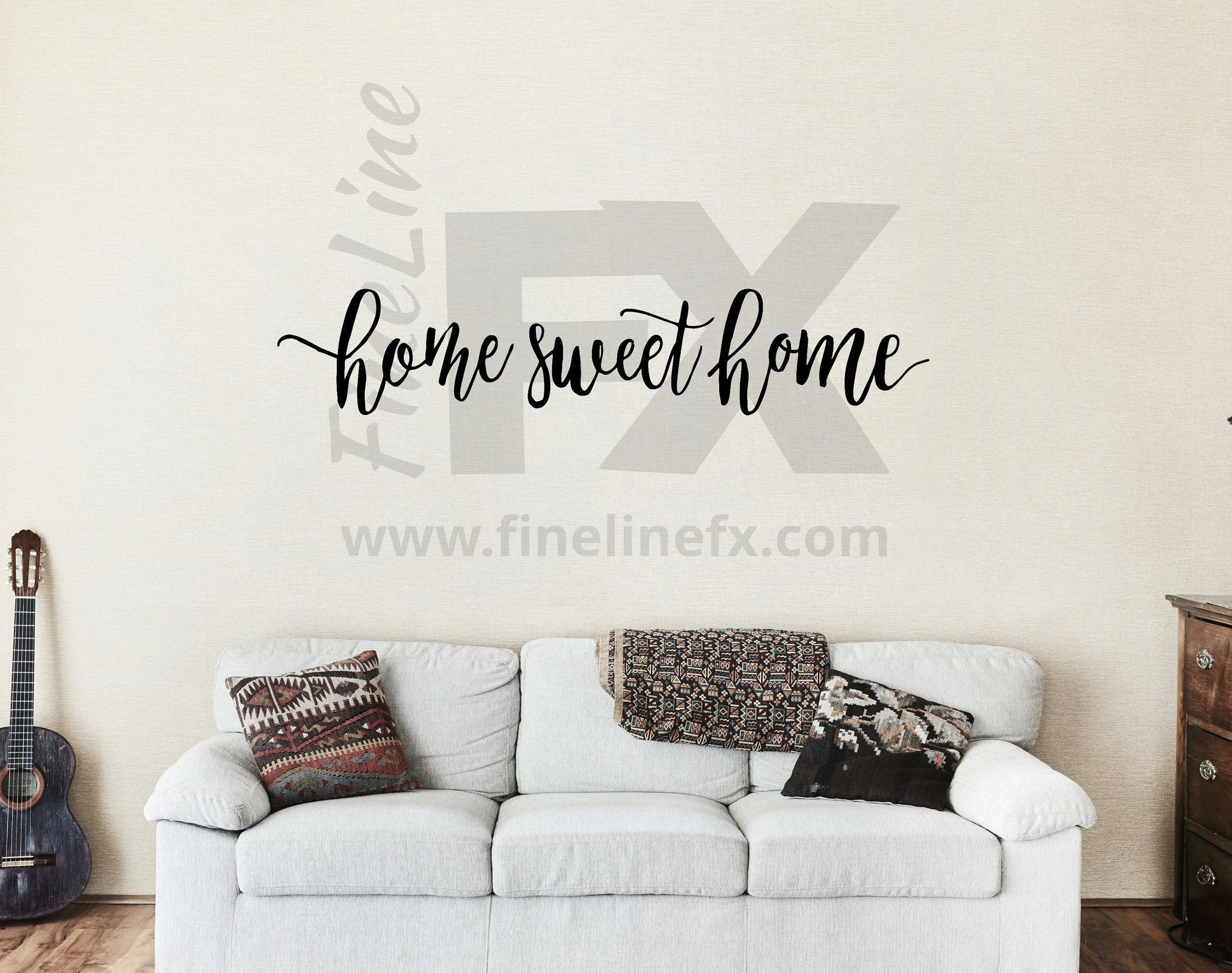 Home Sweet Home Wall Decal Die Cut Vinyl Wall Decal