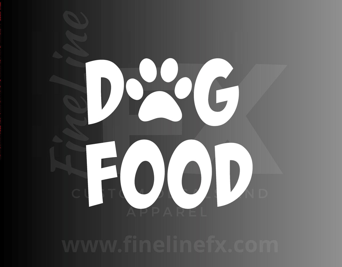 dog food pet food container label vinyl decal sticker