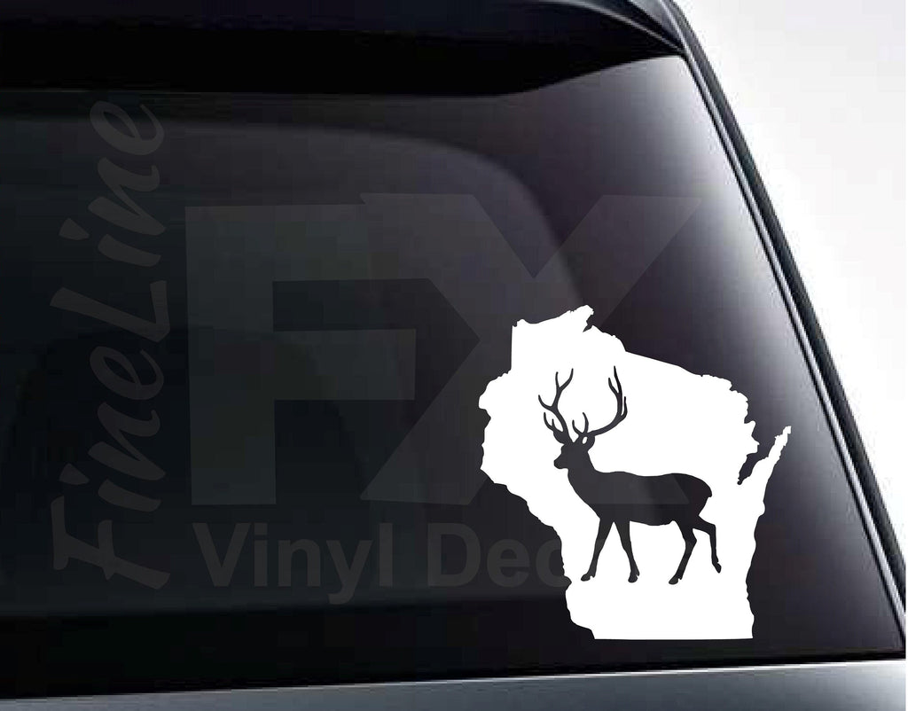 Michigan Deer Hunter Hunting Buck Outdoor Car Window Vinyl Decal Sticker  01227