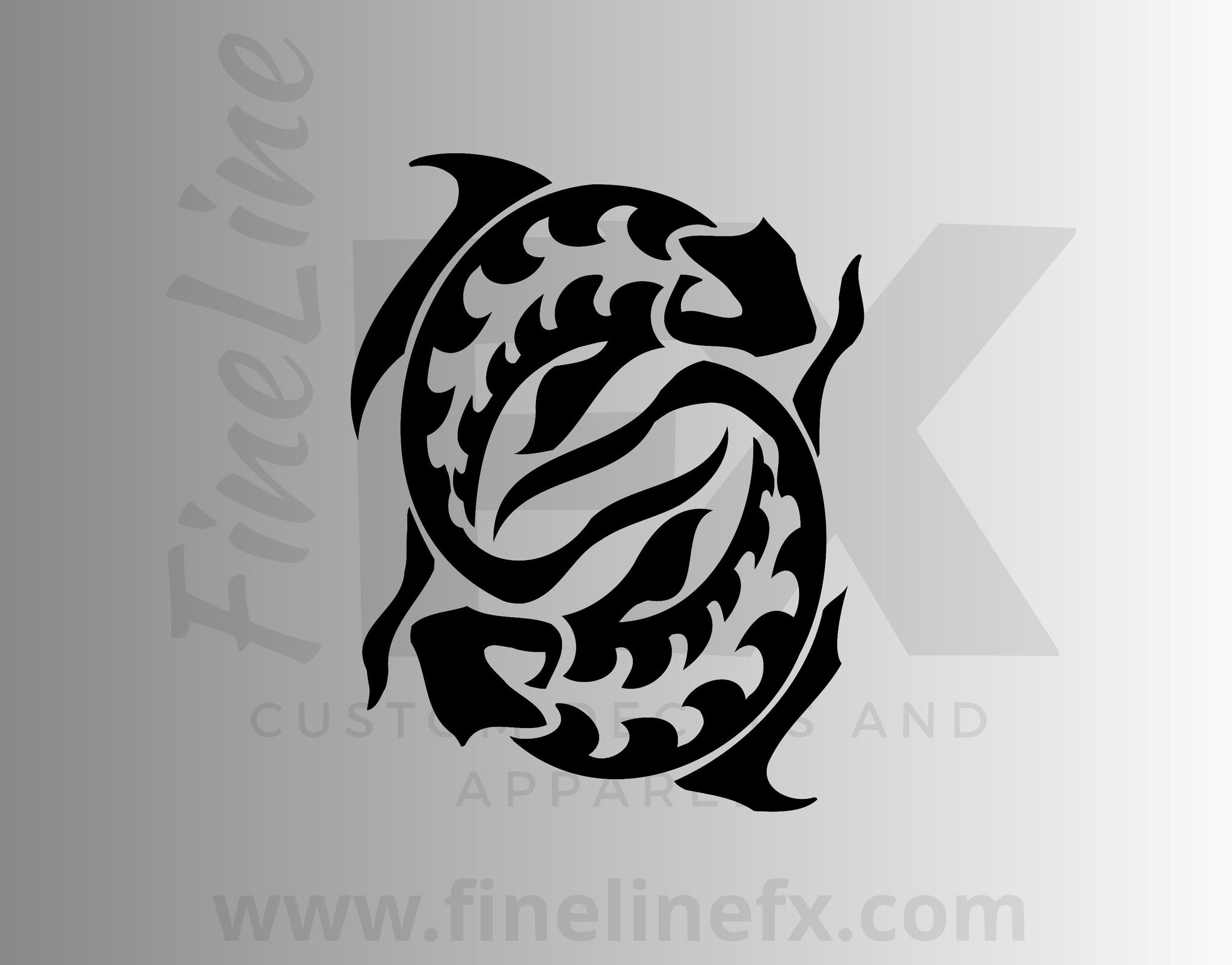 Download Pisces Fish Koi Fish Vinyl Decal Sticker