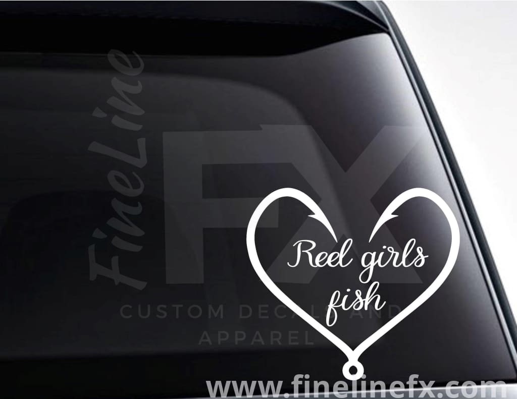 Keeping It Reel Fishing Vinyl Decal Sticker – FineLineFX Vinyl Decals & Car  Stickers