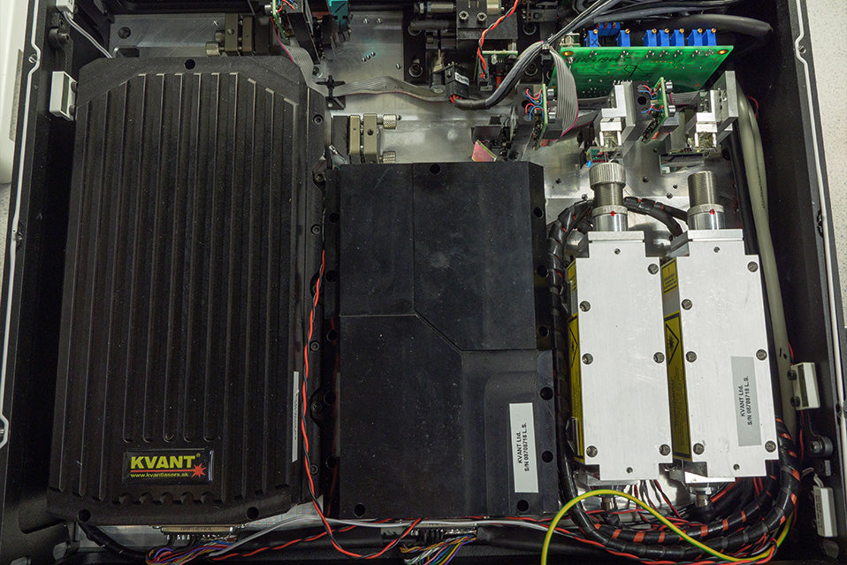 Inside of a Kvant Spectrum OPSL laser projector