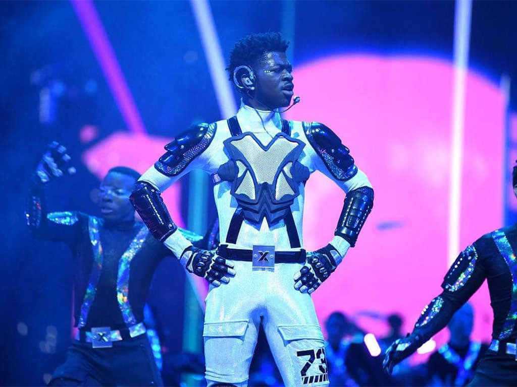 Lil Nas X 2019 MTV VMA mainstage closeup
