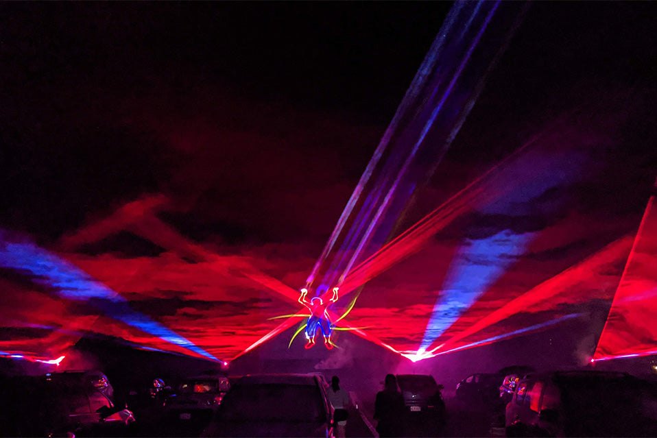 Drive-In Laser Show by Pinnacle Laser Productions
