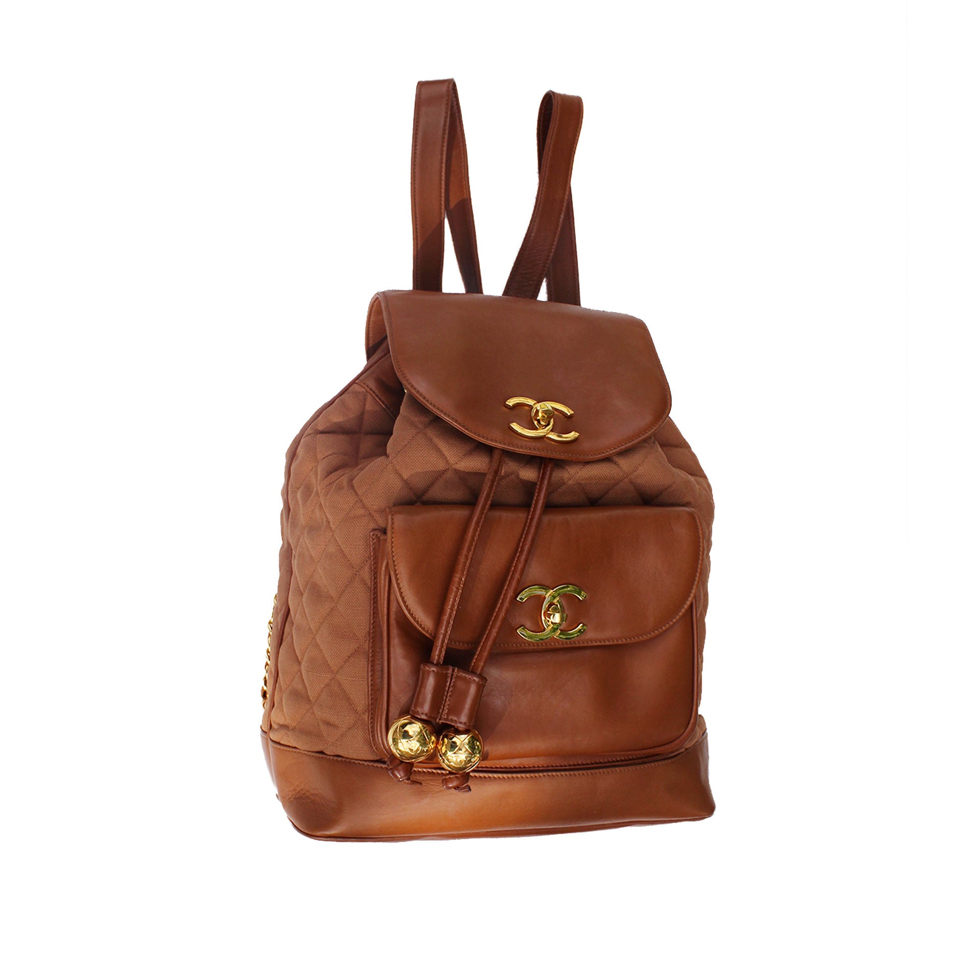 Chanel XL Cognac Brown Backpack – House of Carver