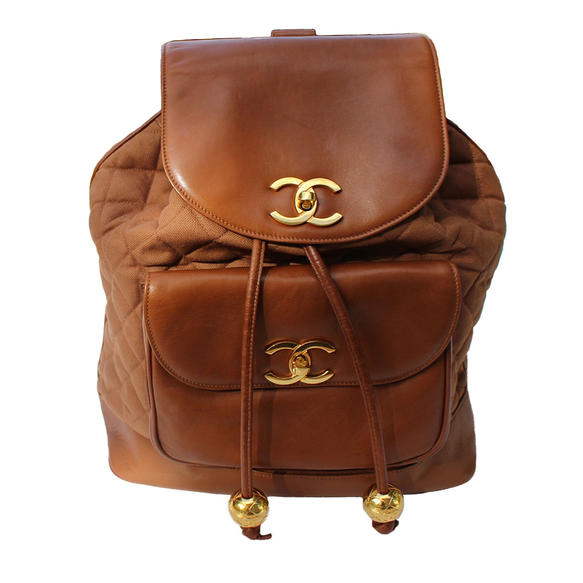 Chanel XL Cognac Brown Backpack – House of Carver