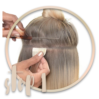 How to apply tape-in  extensions