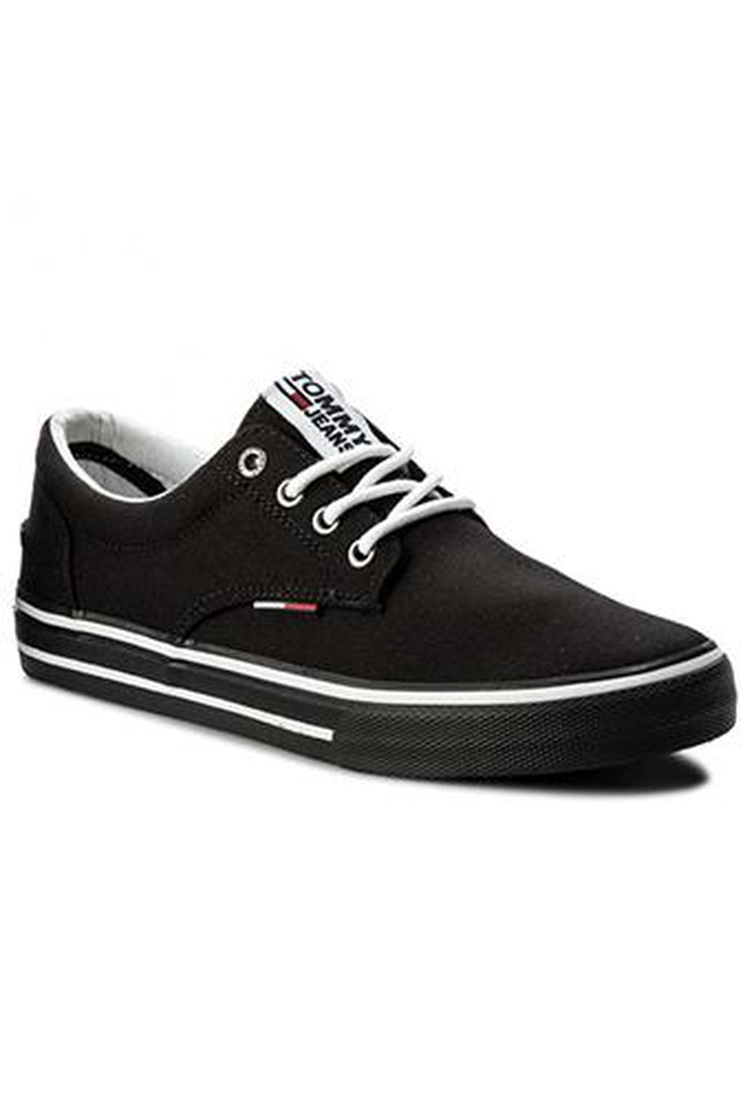 TOMMY JEANS textile sneaker Black 