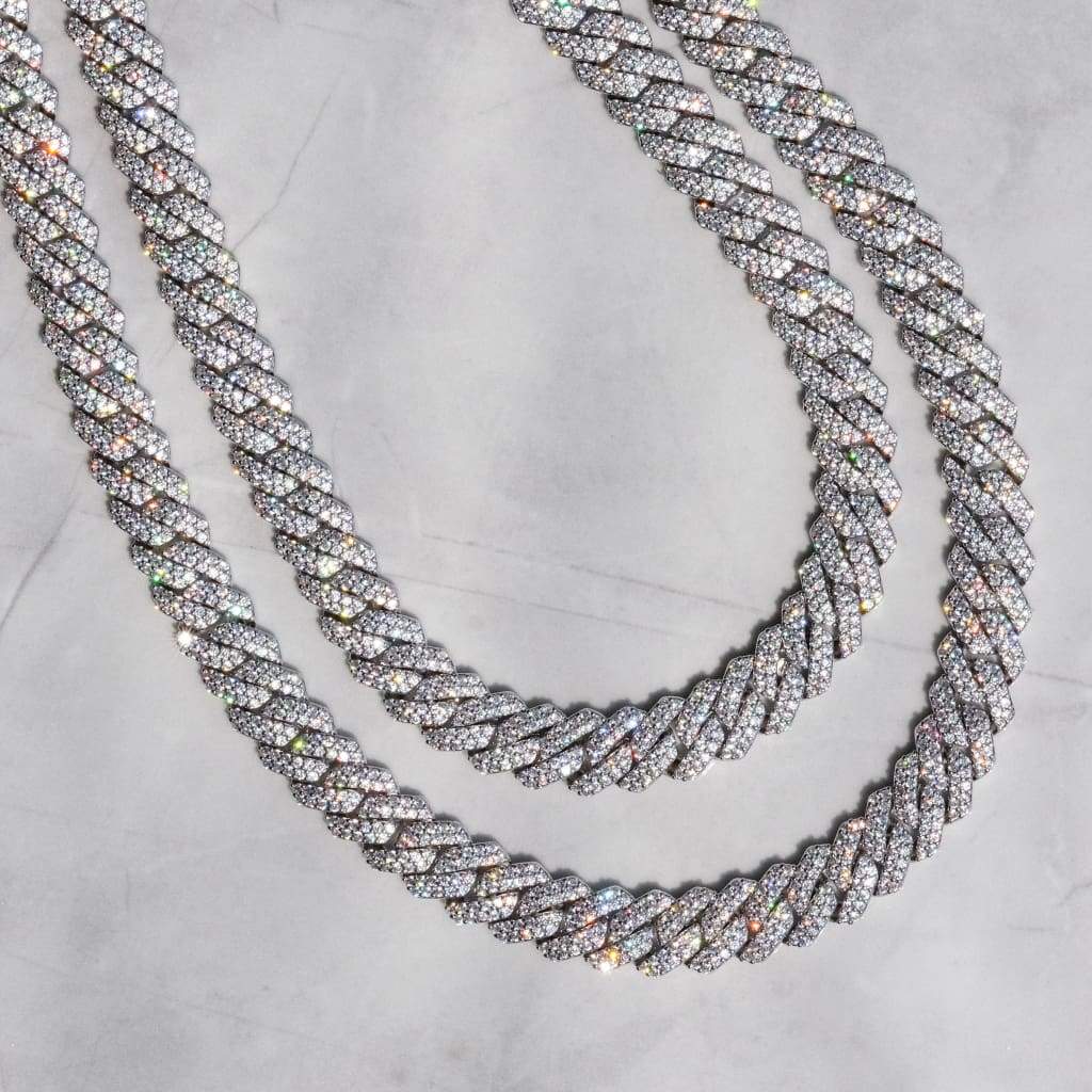 white gold vermeil cuban link chain