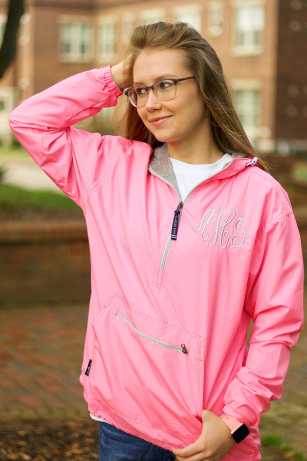 Monogrammed Charles River New Englander Rain Jacket – My Southern Charm