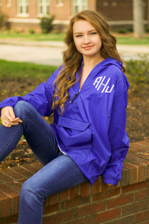 Youth Charles River Monogrammed RainJacket – Sew Happy Tn