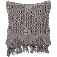 Modern Ornament Grey Boho Decorative Pillow