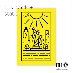 Modern Ornament's Lady Liberty Post Card