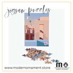 Modern Ornament's La Muralla Roja with Blue Sky Jigsaw Puzzle