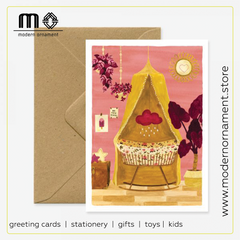 Girl Bedroom Greeting Card