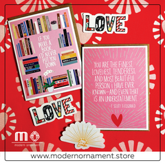 Modern Ornament's Valentine Card and Stationery Collection