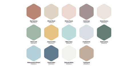 PPG Paints Be Well 2021 Color Palette