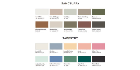 Sherwin Williams Colormix Forecast 2021 Sanctuary and Tapestry
