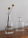 Clear Glass C Vase