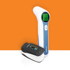 Fingertip Pulse Oximeter and Non-Contact Infrared Thermometer Bundle