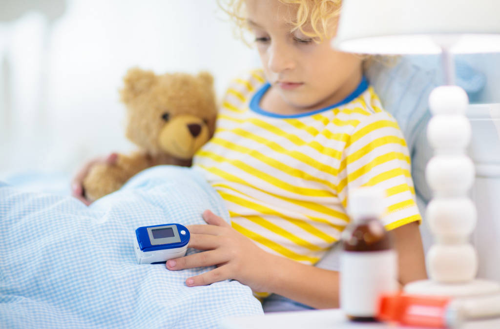 Children can use paediatric pulse oximeters to see their pulse and SpO2 levels