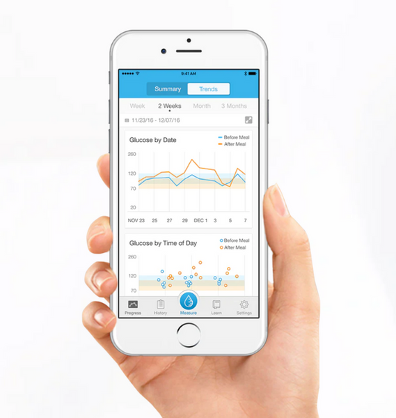The Gluco-Smart app from iHealth Labs has many functions and display graphs to help monitor your diabetes