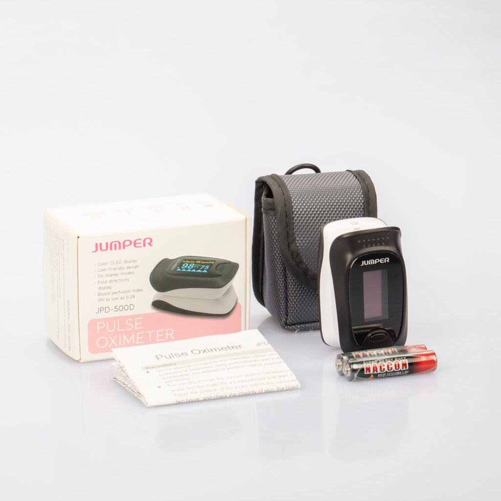 Jumper Medical JPD-500D - easy to use FDA approved Fingertip OLED Pulse Oximeter