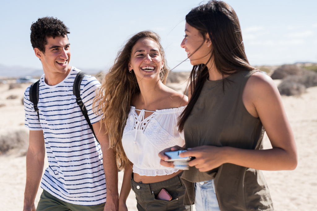 Walking with friends can help you to increase your daily step count