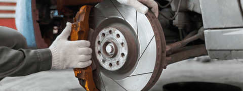 Reassemble the brake caliper and rotor
