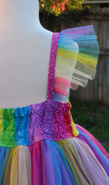 Bright RainbowTulle Dress- Preorder