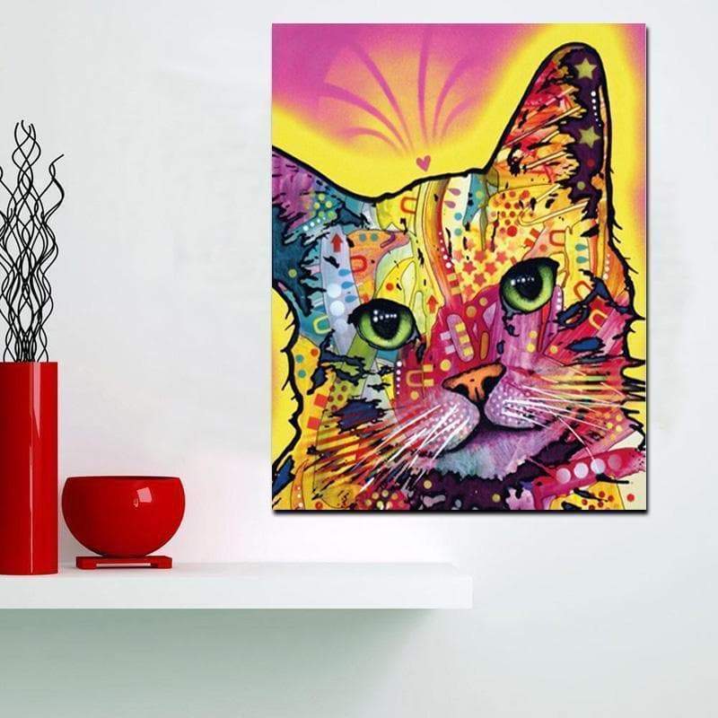 Tableau Pop Art Chat Promos Livraison Gratuite Ruedestableaux Com