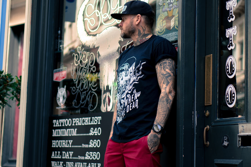 Dirty Sanchez star Matt Pritchard at his tattoo parlour