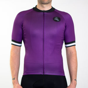 purple cycling jersey