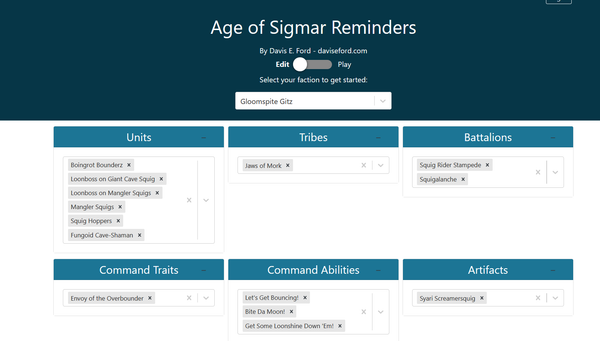 AoS Reminders Edit Mode