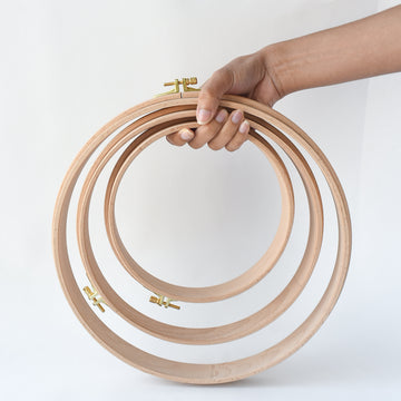  Wooden Embroidery Hoops for Quilting Accessories