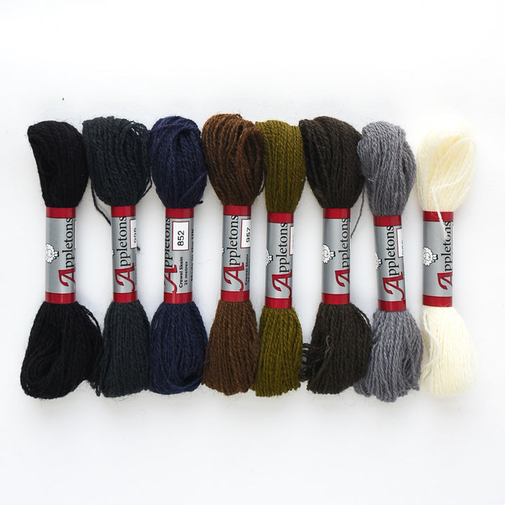 Appletons Crewel Wool Yarn, Hand Embroidery Yarn Bundle, 100% Wool