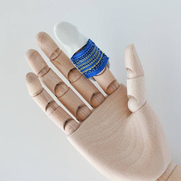 Sashiko Thimble Adjustable Leather Palm Thimble for Sashiko, Boro  Stitching, Hand Embroidery, Made in Japan 