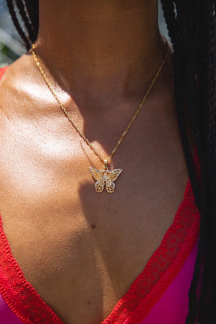 Butterfly Moment Necklace // Gold