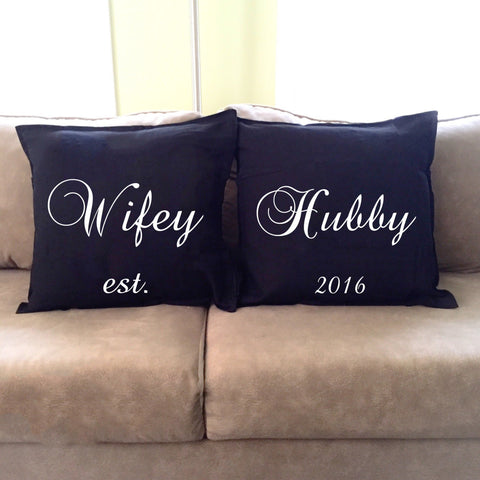 mr and mrs cushions