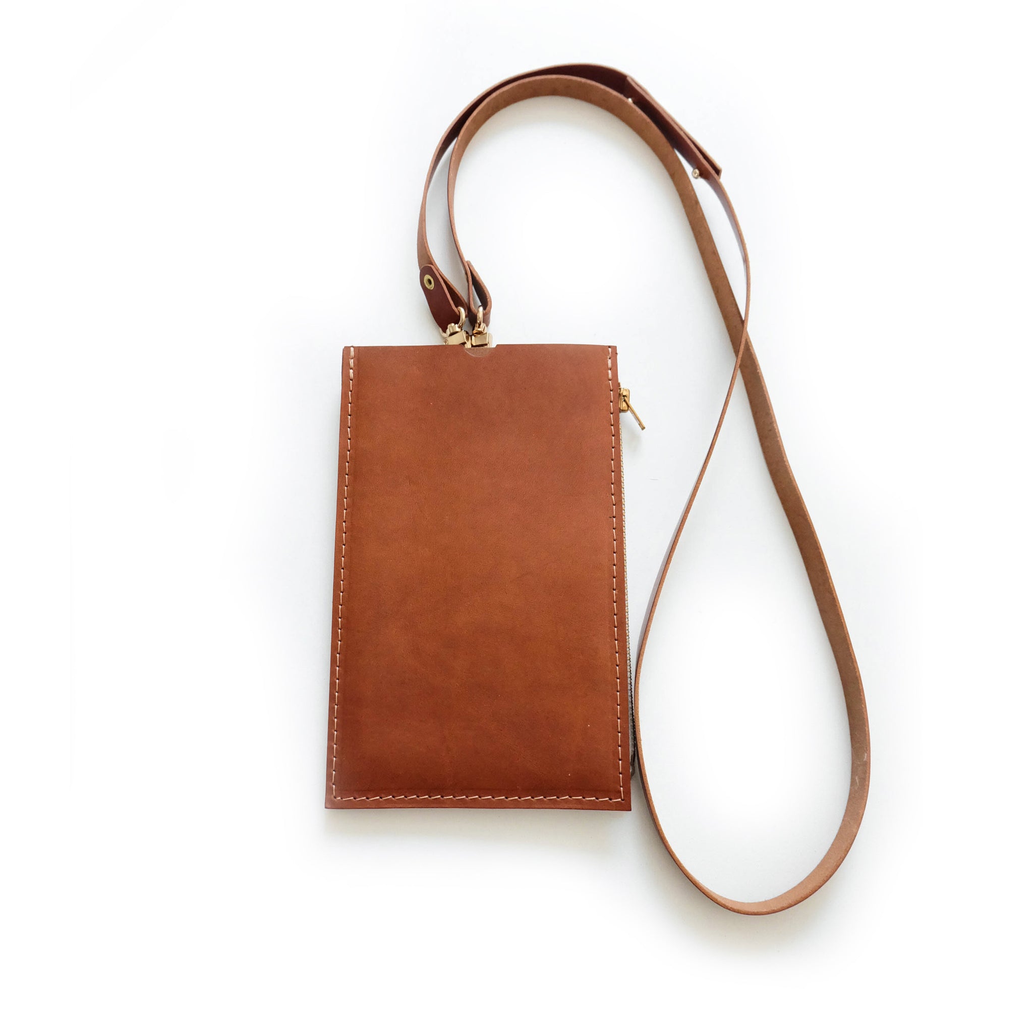 leather travel purse