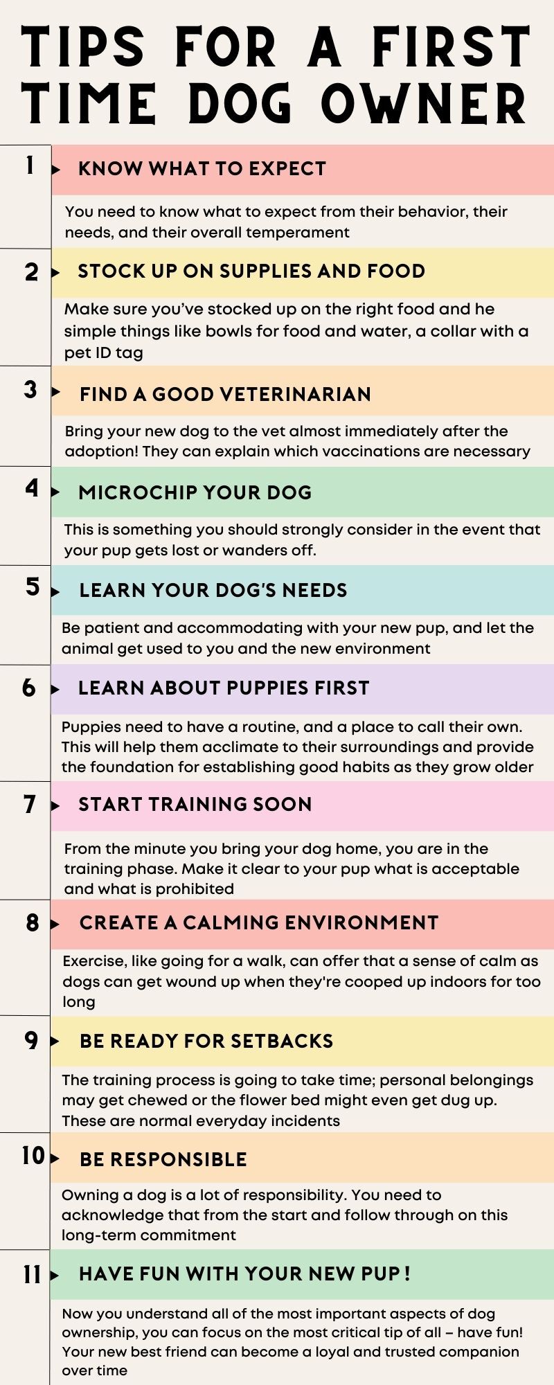 11 TIPS FOR A FIRST TIME DOG OWNER – Two Tails Pet Company