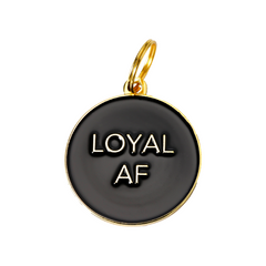 Gepland Krijt Oordeel Loyal AF - Black - Pet ID Tag – Two Tails Pet Company